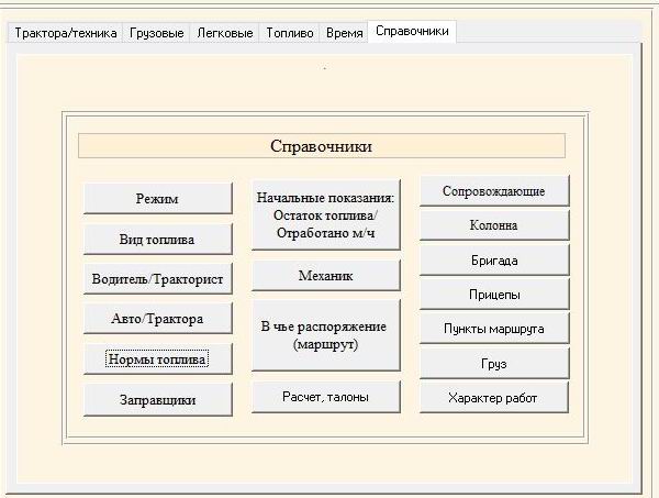 Компьютерная программа путевой лист легкового (форма №3) и грузового автомобиля (форма №2-ТН), трактора, агрегата, погрузчика форма №34(85)в одной базе данных