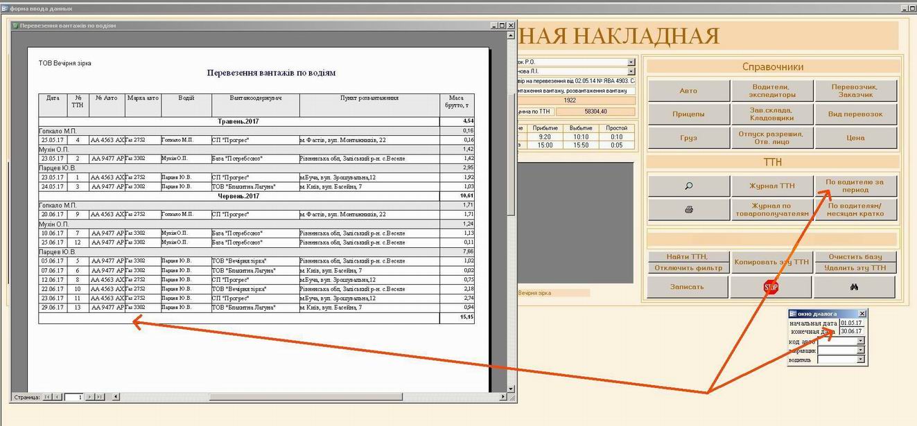 Компьютерная программа товарно-транспортная накладная ТТН Украина, Типовая форма №1-ТН, Комп'ютерна програма товарно-транспортна накладна